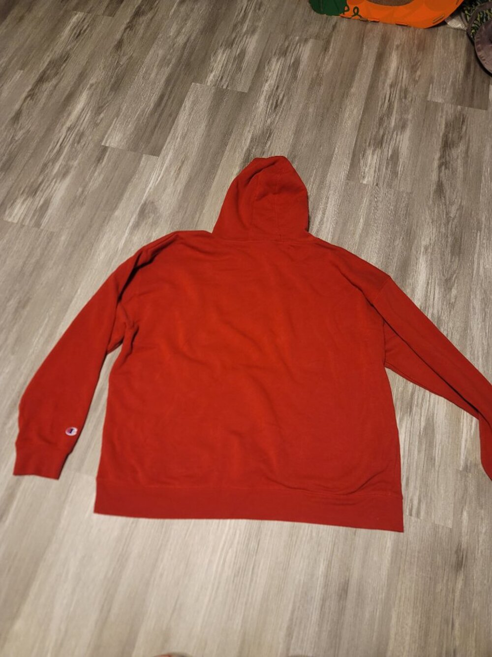 Mens very soft embroidered red IU Indiana University Hoosiers hoodie - size 2XL - Picture 3 of 4